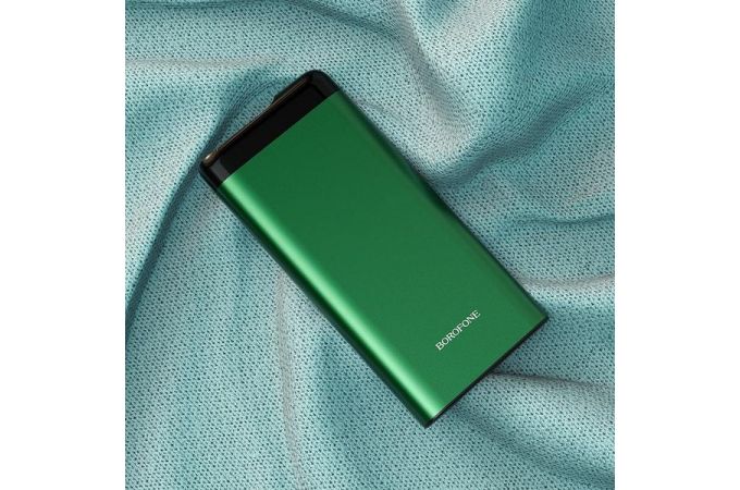 Универсальный дополнительный аккумулятор Power Bank BOROFONE BJ10 (10000 mAh) (темно-зеленый)