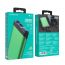 Универсальный дополнительный аккумулятор Power Bank BOROFONE BJ10 (10000 mAh) (темно-зеленый)