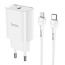 Сетевое зарядное устройство USB-C + кабель Lightning - Type-C HOCO N14 PD20W+QC 3.0 (белый)