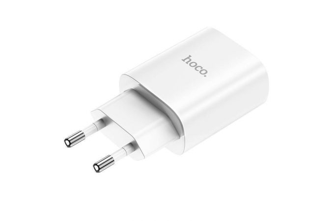 Сетевое зарядное устройство USB-C HOCO N14 PD 20W (для iPhone 11-12 серий) (белый)