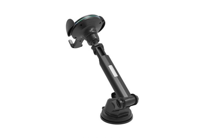 Держатель автомобильный для телефона HOCO CA60 car holder черный (с беспроводной зарядкой)