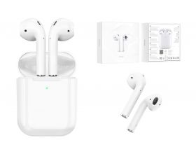 Наушники вакуумные беспроводные HOCO EW02 Original series apple wireless Bluetooth (белый)