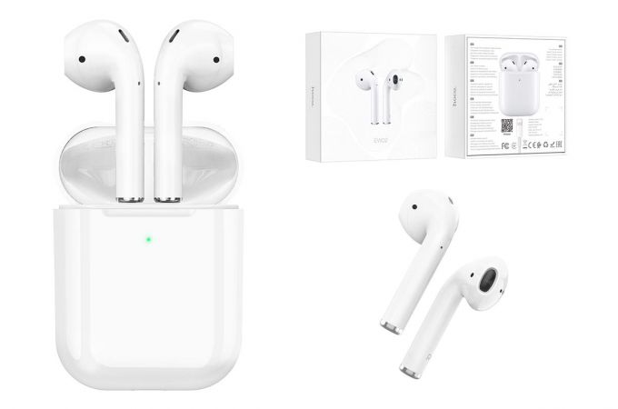 Наушники вакуумные беспроводные HOCO EW02 Original series apple wireless Bluetooth (белый)