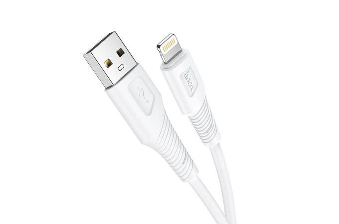 Кабель USB - Lightning HOCO X58, 2,4A (белый) 1м (силиконовый)