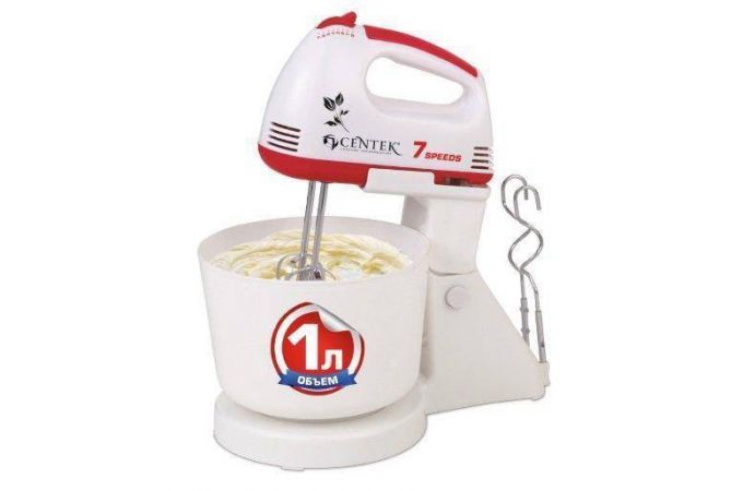 Миксер CENTEK CT-1113 бело-красный