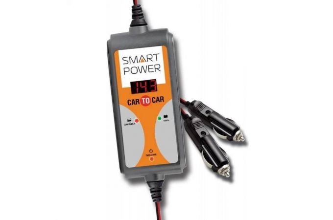 Зарядное устройство BERKUT Specialist SP-CAR 6-7А, автомат, заряд от автомобиля донора