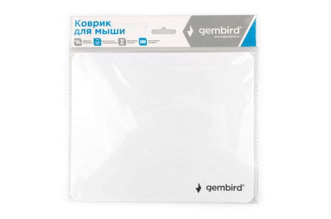 Коврик Gembird MP-BASIC-W белый 220х180х0,5 мм/ультратонкий/пластик