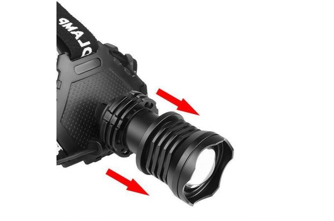 Фонарь налобный Патриот PT-FLG49 (1L, 3*18650, ZOOM)