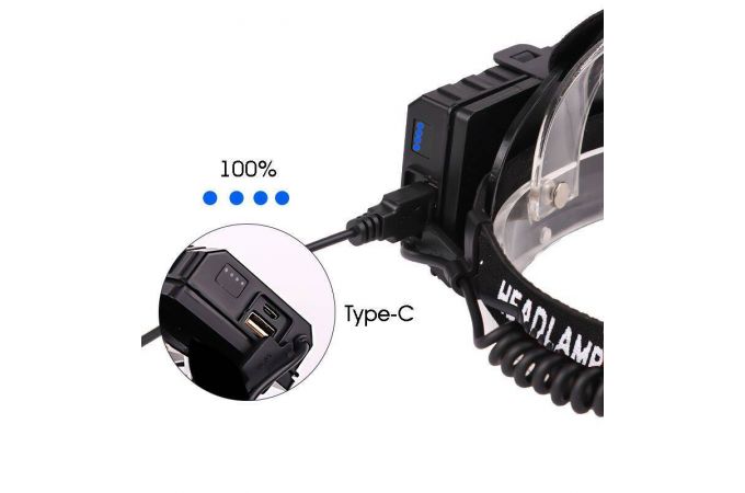 Фонарь налобный Патриот PT-FLG49 (1L, 3*18650, ZOOM)