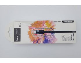 Кабель USB - USB Type-C HOCO DU46, (черный) 1м (в оплетке) (УЦЕНКА! МЯТАЯ УПАКОВКА)