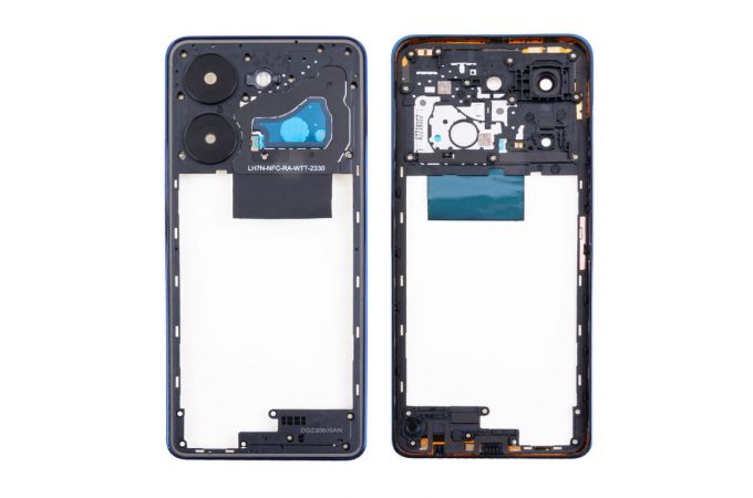 Средняя часть для Tecno Pova 5 (LH7n) (рамка задней крышки) синий