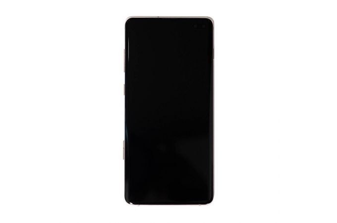 Дисплей для Samsung G975F Galaxy S10 Plus Black в сборе с тачскрином + рамка, 100%