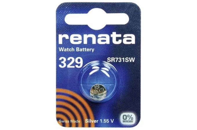 Батарейка литиевая Renata R329 (SR731SW) BL1 блистер цена за 1 шт (Швейцария)