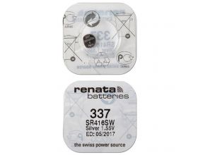 Батарейка литиевая Renata R337 (SR416SW) BL1 блистер цена за 1 шт (Швейцария)