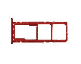Держатель SIM для Samsung A015/ A115 (красный)
