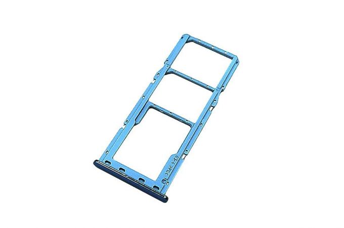 Держатель SIM для Samsung A515/ A715 (голубой)