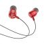 Наушники вакуумные проводные HOCO M87 String wired earphones with with microphone (красный)