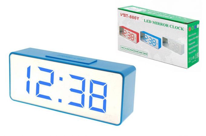 Часы настольные VST 886Y-5 без блока (синий)