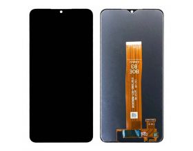 Дисплей для Samsung A127F Galaxy A12 Nacho Black в сборе с тачскрином (ревизия SM-A127F R0.0) черный шлейф 100%