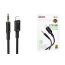 BOROFONE BL25A AUX аудио кабель/3.5 mm jack - Lightning/ 1m/ черный