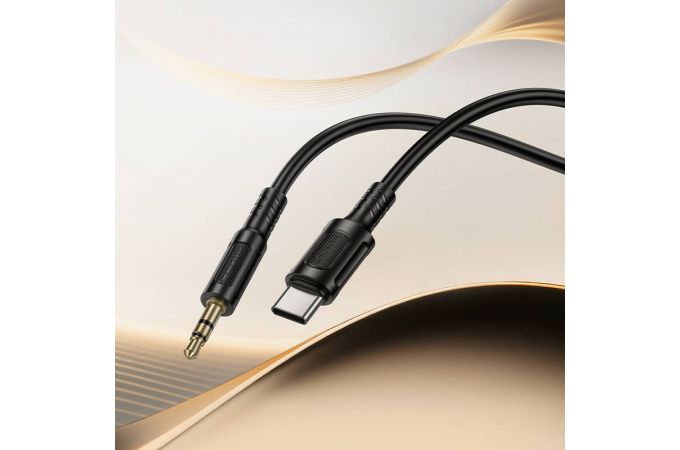 BOROFONE BL25B AUX аудио кабель/3.5 mm jack - Type-C/ 1m/ черный