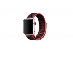 Ремешок нейлоновый EVA для Apple Watch 38/40 mm черно-красный
