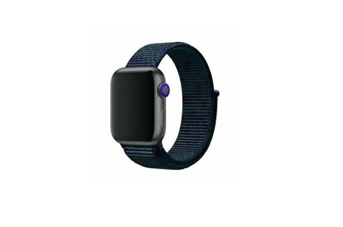 Нейлоновый ремешок EVA для Apple Watch 42/44 mm темный ультрамарин