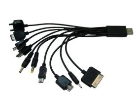 Кабель USB 10 в 1 Орбита OT-SMA17 переходник USB (10 разъемов) 0,3м