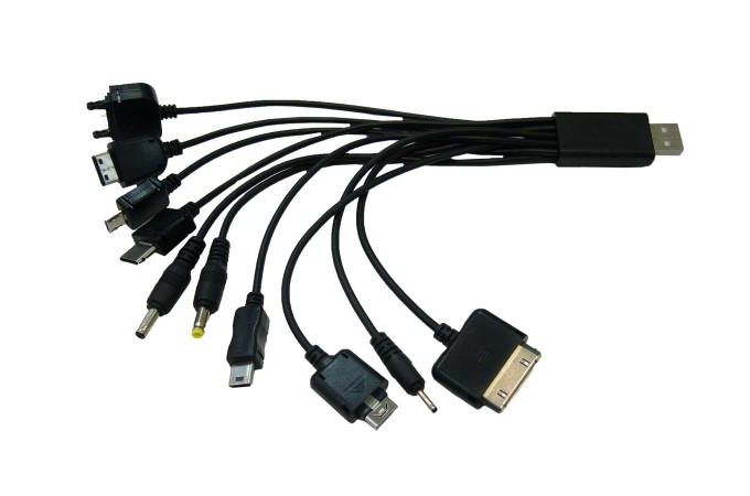 Кабель USB 10 в 1 Орбита OT-SMA17 переходник USB (10 разъемов) 0,3м