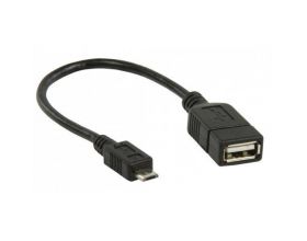 Переходник OTG Орбита SB-1013 USB (штекер microUSB - гнездо USB) 10см - (упаковка 20шт) (черный)