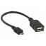 Переходник OTG Орбита SB-1013 USB (штекер microUSB - гнездо USB) 10см - (упаковка 20шт) (черный)