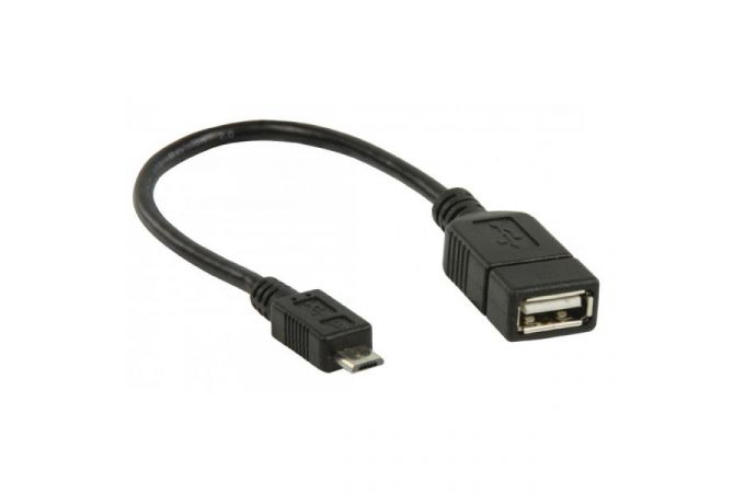 Переходник OTG Орбита SB-1013 USB (штекер microUSB - гнездо USB) 10см - (упаковка 20шт) (черный)