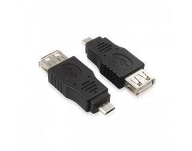 Переходник OTG Орбита SB-1014 USB (штекер microUSB - гнездо USB)/20/1000 (черный)