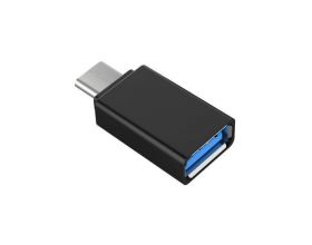 Переходник OTG Орбита OT-SMA01 (гнездо USB - штекер TYPE-C) - (упаковка 20шт) (черный)