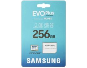 Карта памяти MicroSDXC_256 Gb Samsung EVO PLUS 160Mb/s MB-MC256SA / R/W 160/90 MB/s/UHS-I / U3 / V30 / A2
