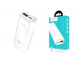 Универсальный дополнительный аккумулятор Power Bank HOCO B35 A (5200 mAh) (белый)