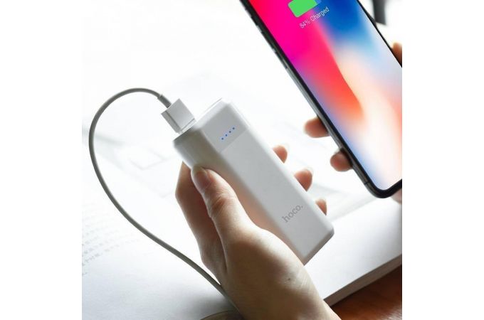 Универсальный дополнительный аккумулятор Power Bank HOCO B35 A (5200 mAh) (белый)