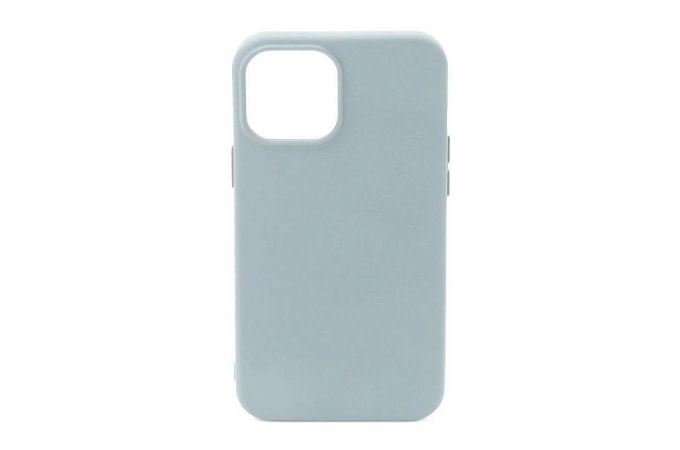 Чехол для iPhone 12 Pro Max (6.7) Silicone Case Soft Touch (серо-зеленый)