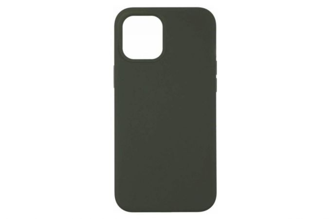 Чехол для iPhone 12 Pro Max (6.7) Silicone Case Soft Touch (темно-зеленый)