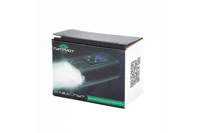 Фонарь велосипедный Патриот PT-FLB02  (2L, аккум)