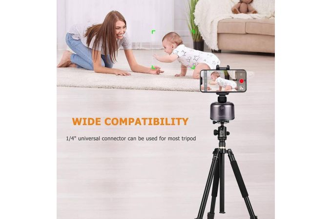 Вращающаяся панорамная головка Apai Genie II Золотой (с детектером движения)