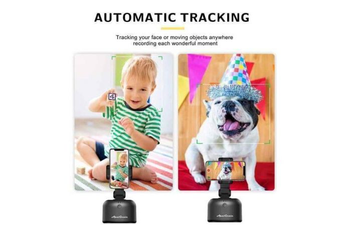 Вращающаяся панорамная головка Apai Genie II Розовый (с детектером движения)