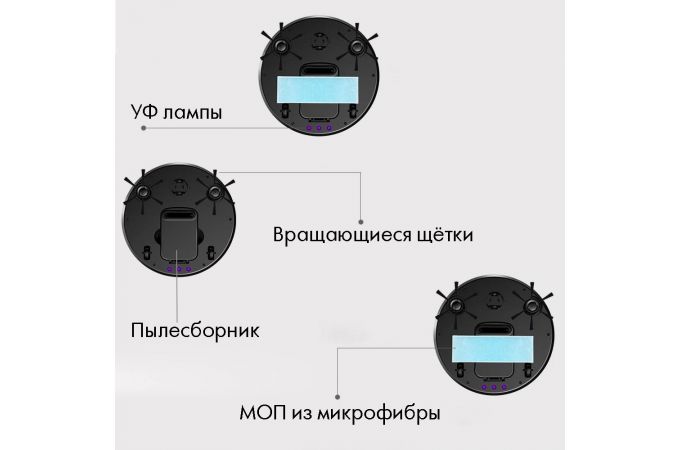 Робот-пылесос BOWAI OB12 Черный