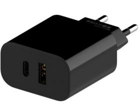 Сетевое зарядное устройство USB Maxvi (CHL-602PD) USB + USB-C (черный)