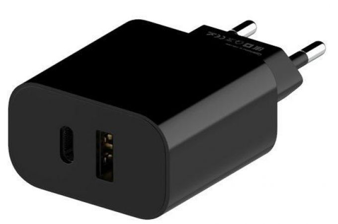 Сетевое зарядное устройство USB Maxvi (CHL-602PD) USB + USB-C (черный)