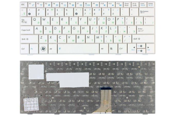 Клавиатура для ноутбука Asus Eee PC 1005HA 1008HA 1001HA 1001px белая