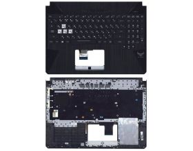 Клавиатура для ноутбука Asus FX505 черная топ-панель с подсвтекой