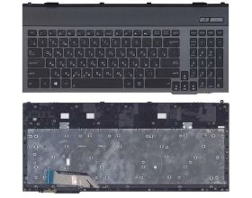 Клавиатура для ноутбука Asus G55 G55V G55VW G57 G57V G57VW черная с рамкой и подсветкой