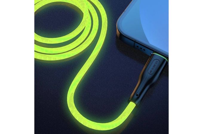 Кабель USB - MicroUSB SENDEM T28A 3A (зеленый) 1m