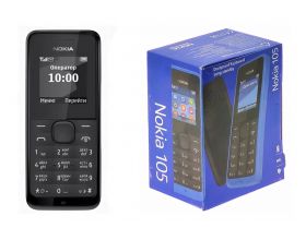 Сотовый телефон кнопочный NOKIA 1050/105 Черный (2G, 1SIM, RM-908)